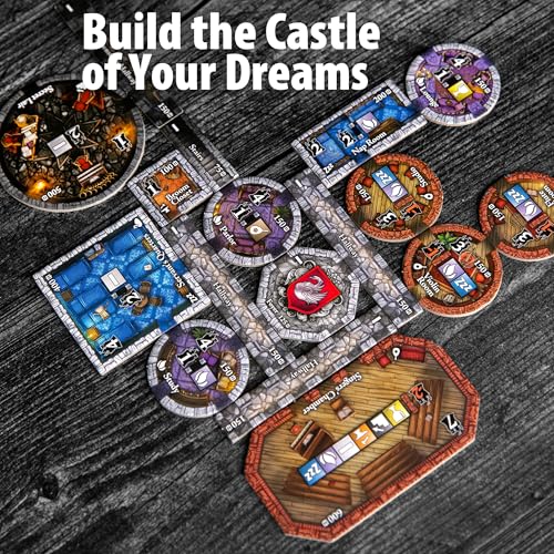 Bezier Games Castles of Mad King Ludwig castle floorplan showing aerial layout