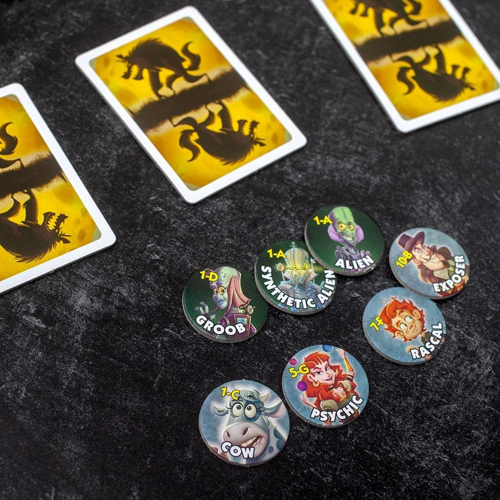 Bezier Games One Night Ultimate Alien group play encourages lively interaction.