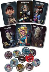 Bezier Games One Night Ultimate Vampire no-moderator setup, ideal for quick party play.