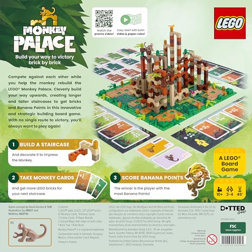 Bezzerwizzer Monkey Palace 3D palace display grows with moves