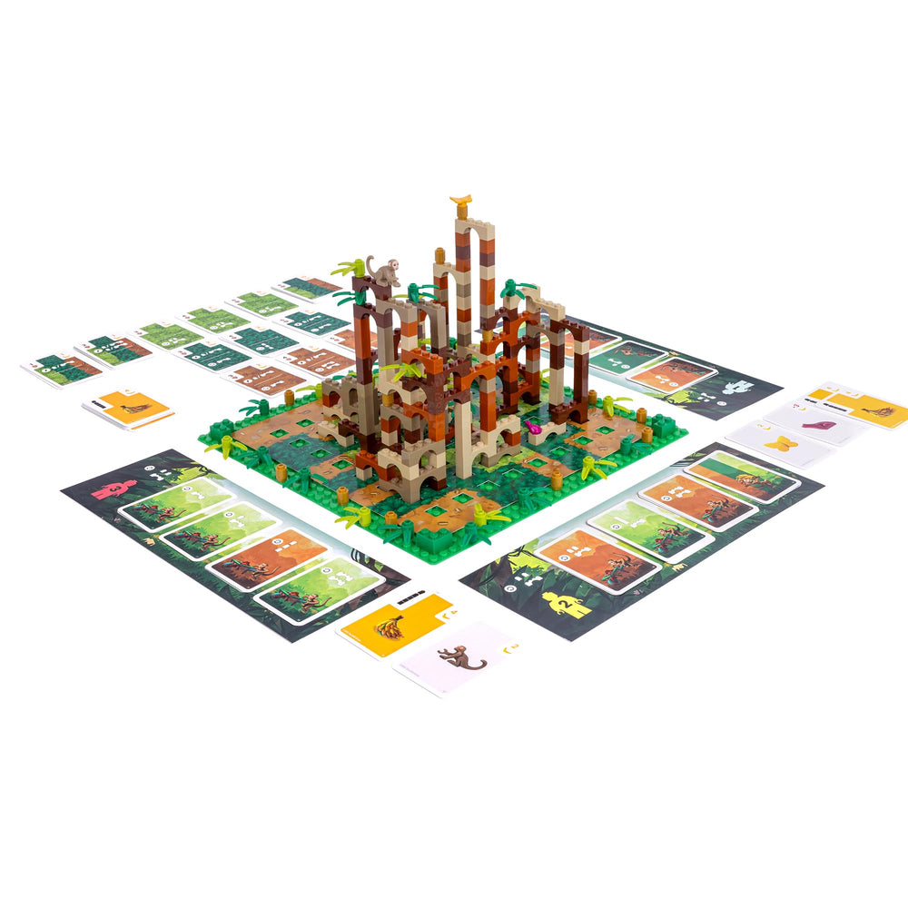 Bezzerwizzer Monkey Palace family-game-night ready setup