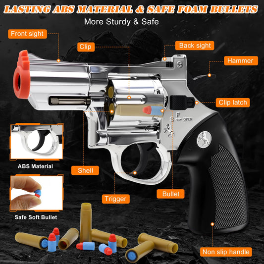 Soft foam bullets for gentle target practice