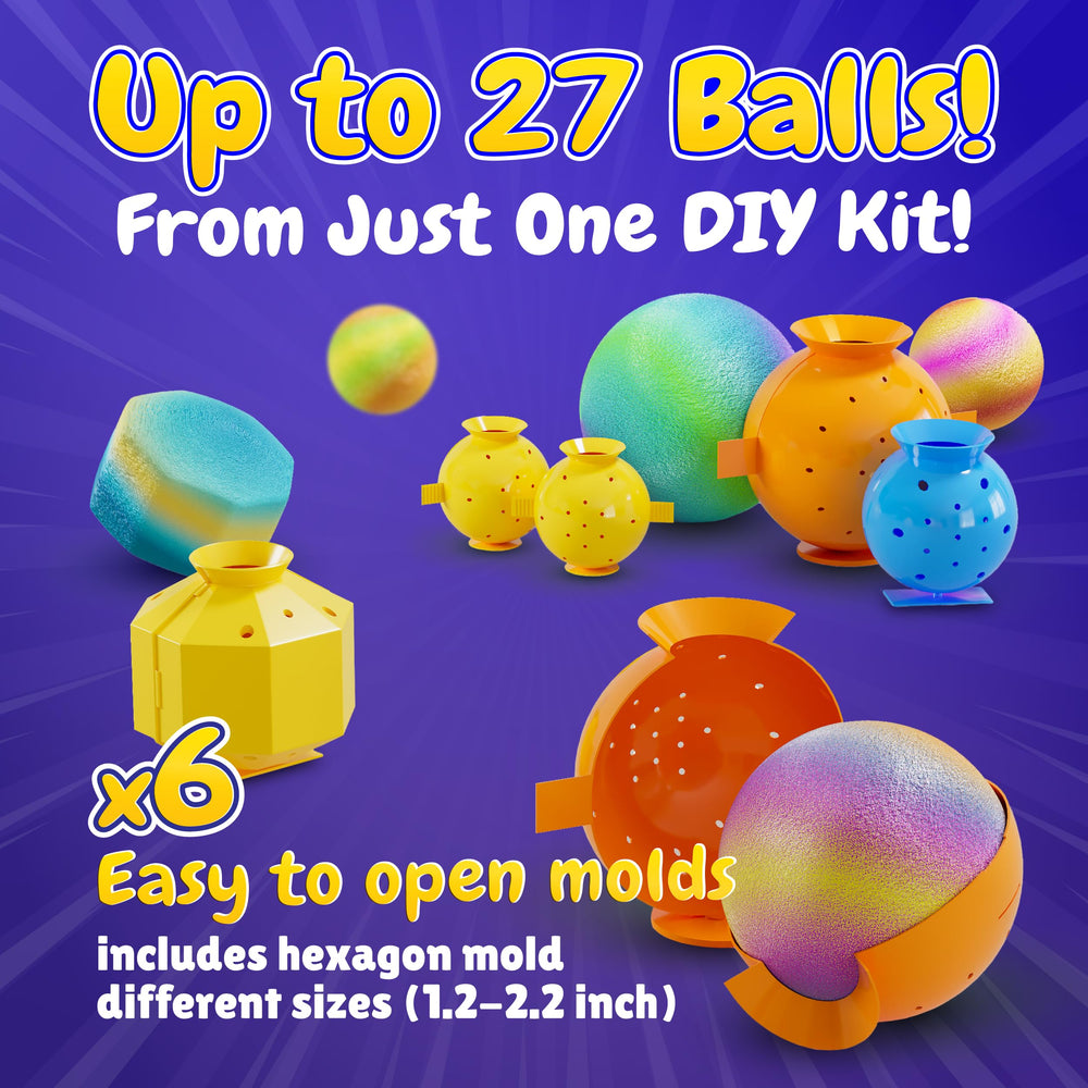 Spray bottle and sealable bags keep balls moist and flexible