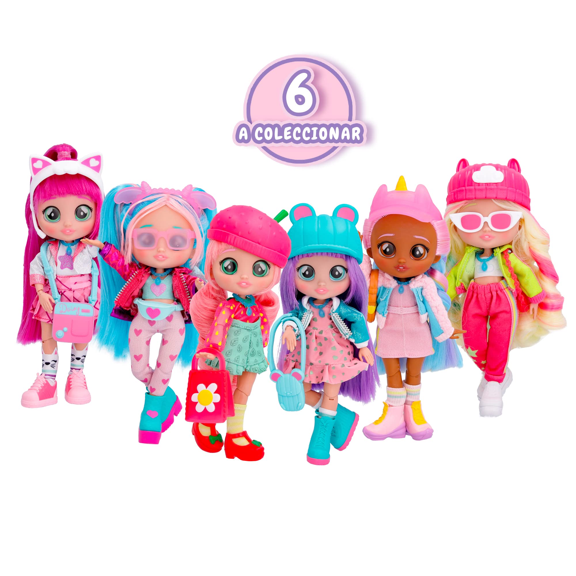 BFF by Cry Babies Daisy purple purse accessory completes look