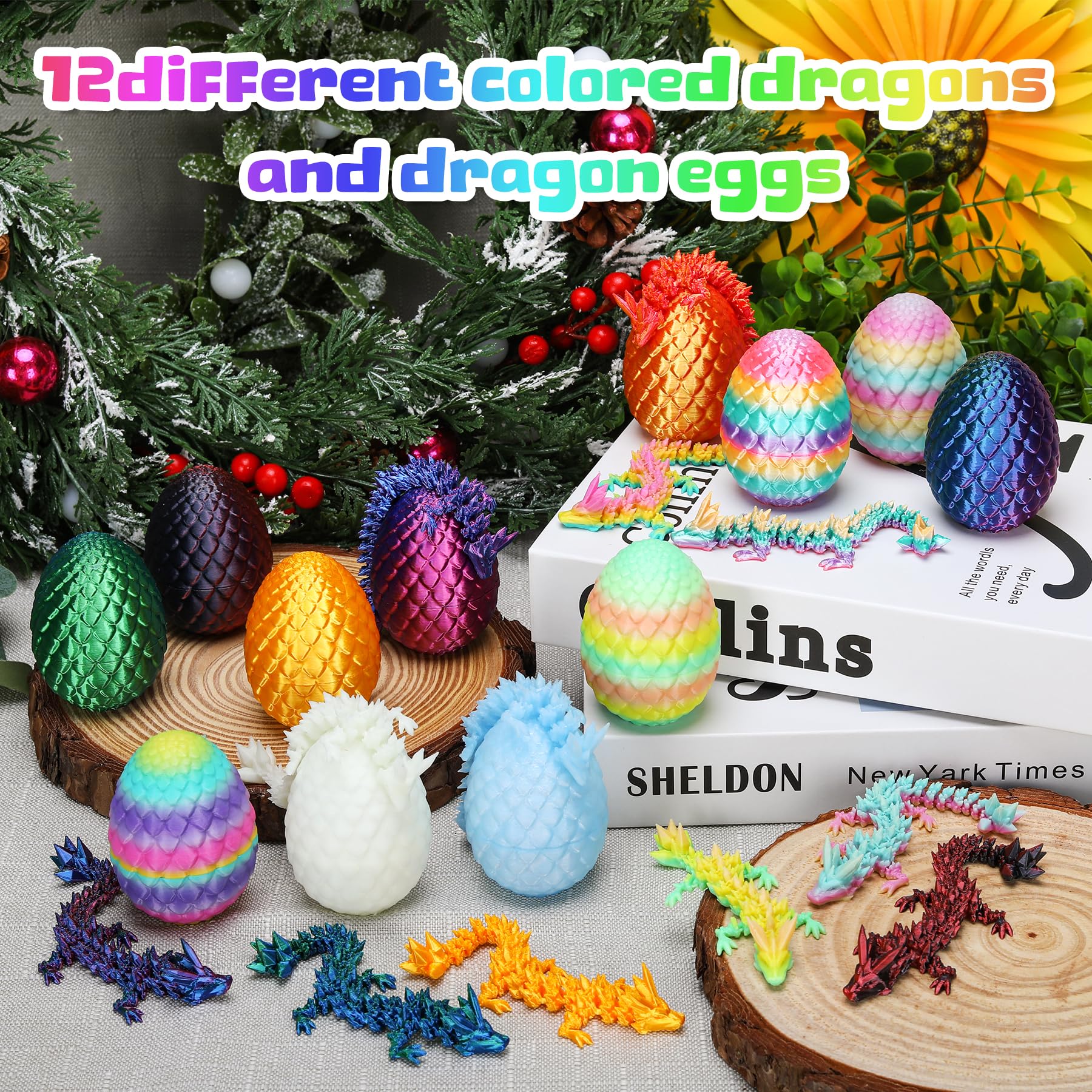 bgezxuy dragon eggs set: compact display pieces perfect for shelves and imaginative treasure hunts.