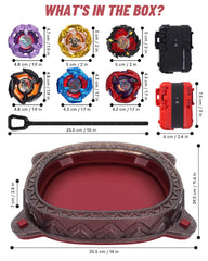 BGOVTAPO stadium starter kit anti-fly roof protects tops during battles