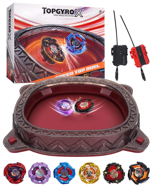 BGOVTAPO stadium starter kit arena shows a safe enclosed play space for spin battles