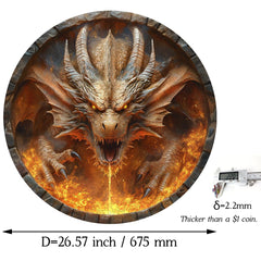 Bgraamiens Dracarys puzzle: detailed dragon scales and textures for satisfying tactile engagement.