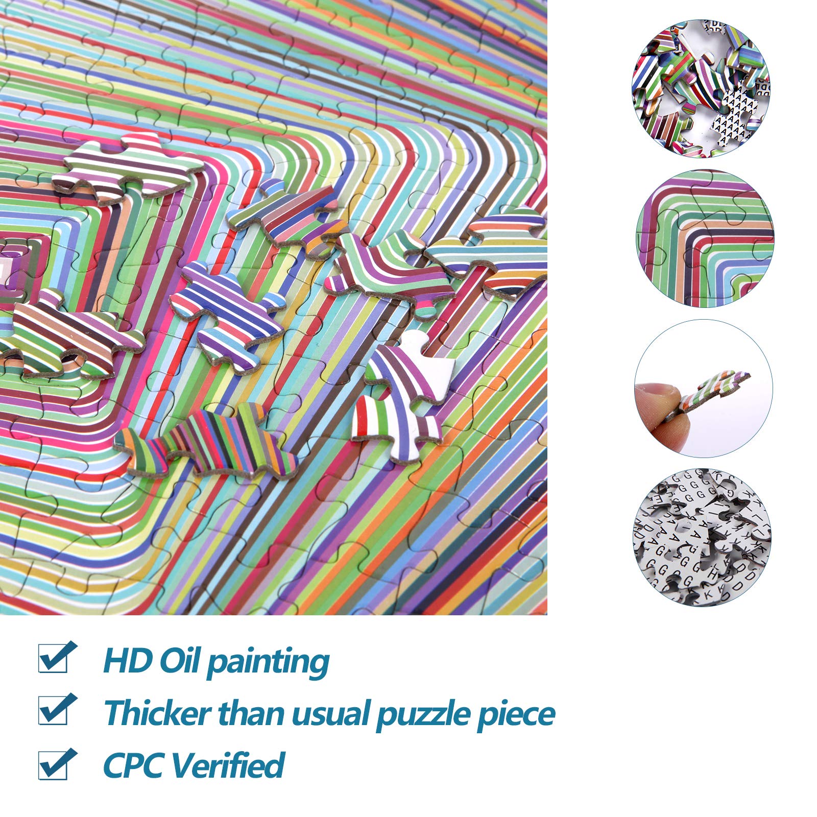 Bgraamiens 1000-piece family-friendly puzzle for game night