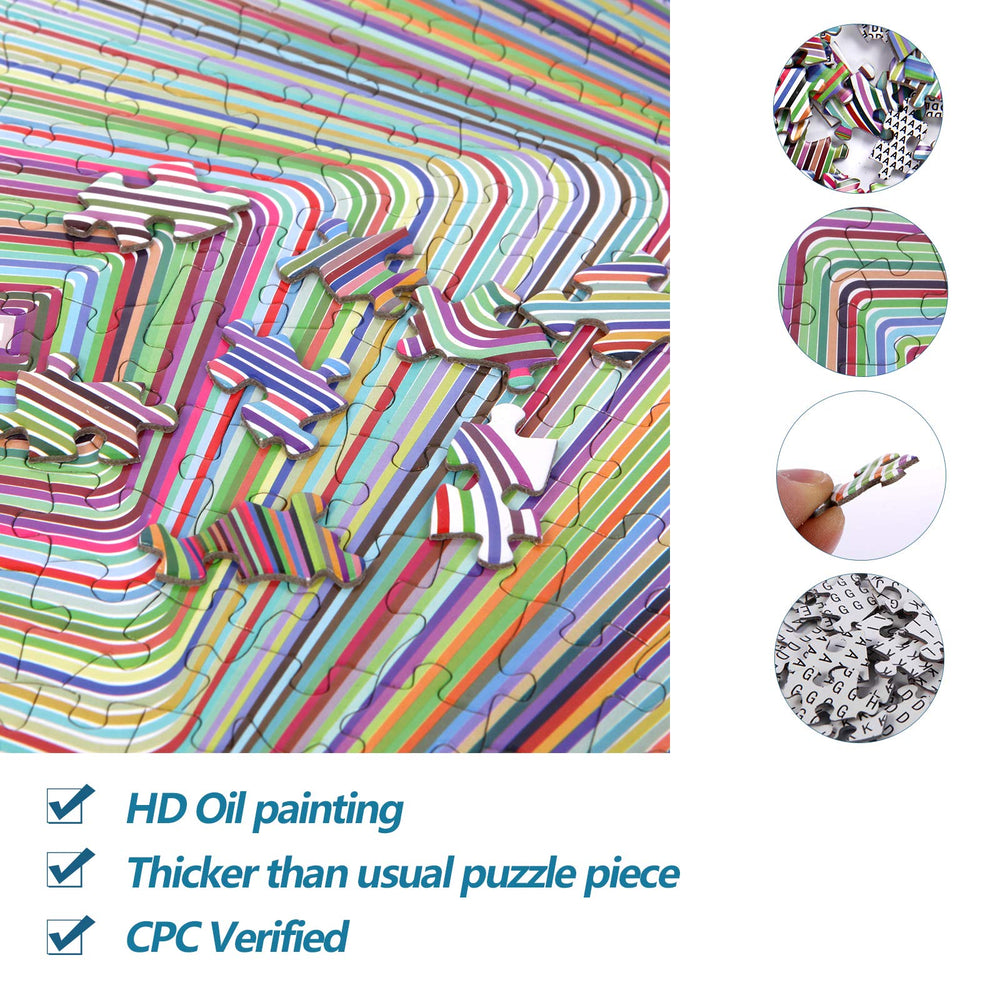 Bgraamiens 1000-piece family-friendly puzzle for game night