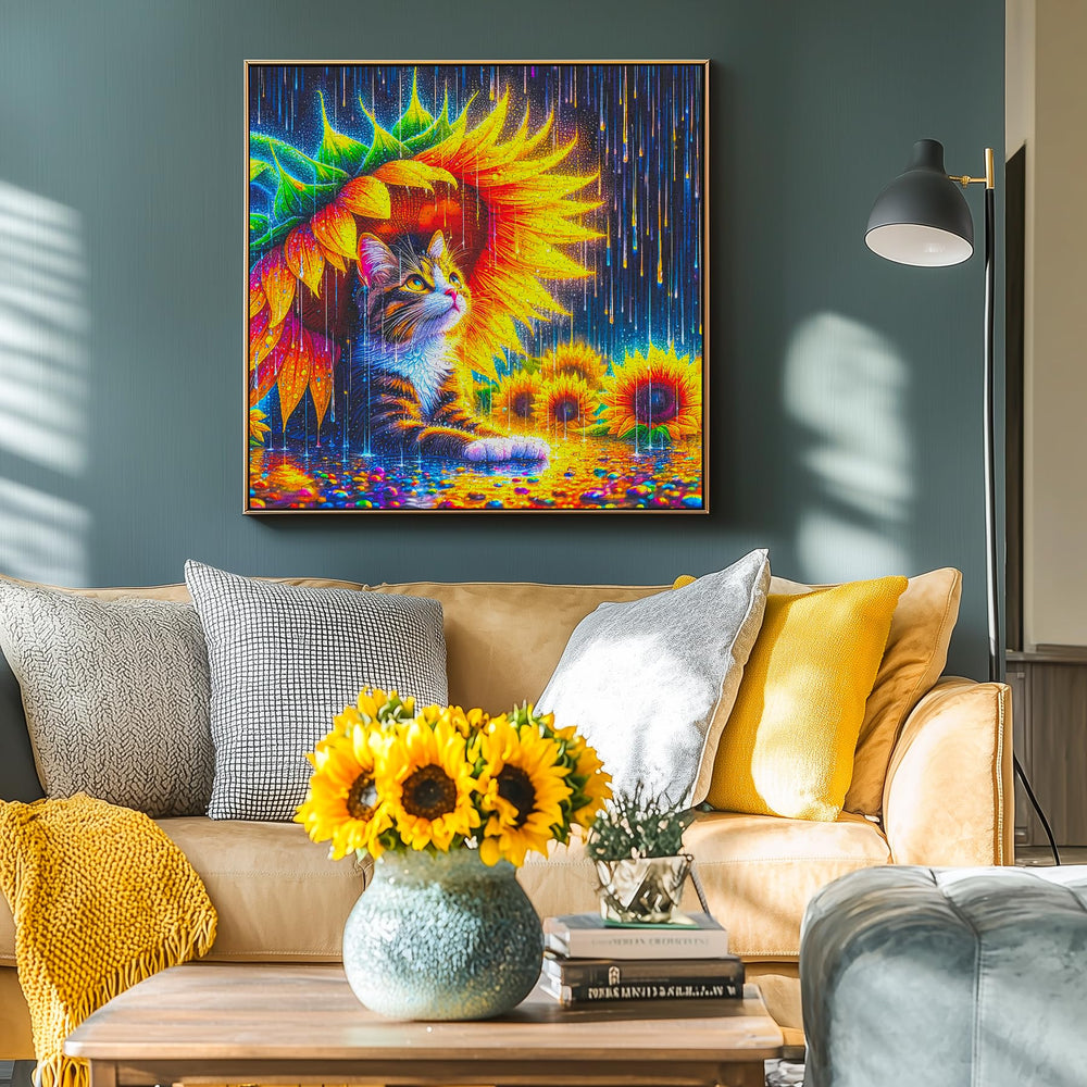 Bgraamiens Kerayzygame finished puzzle framed as charming wall decor.