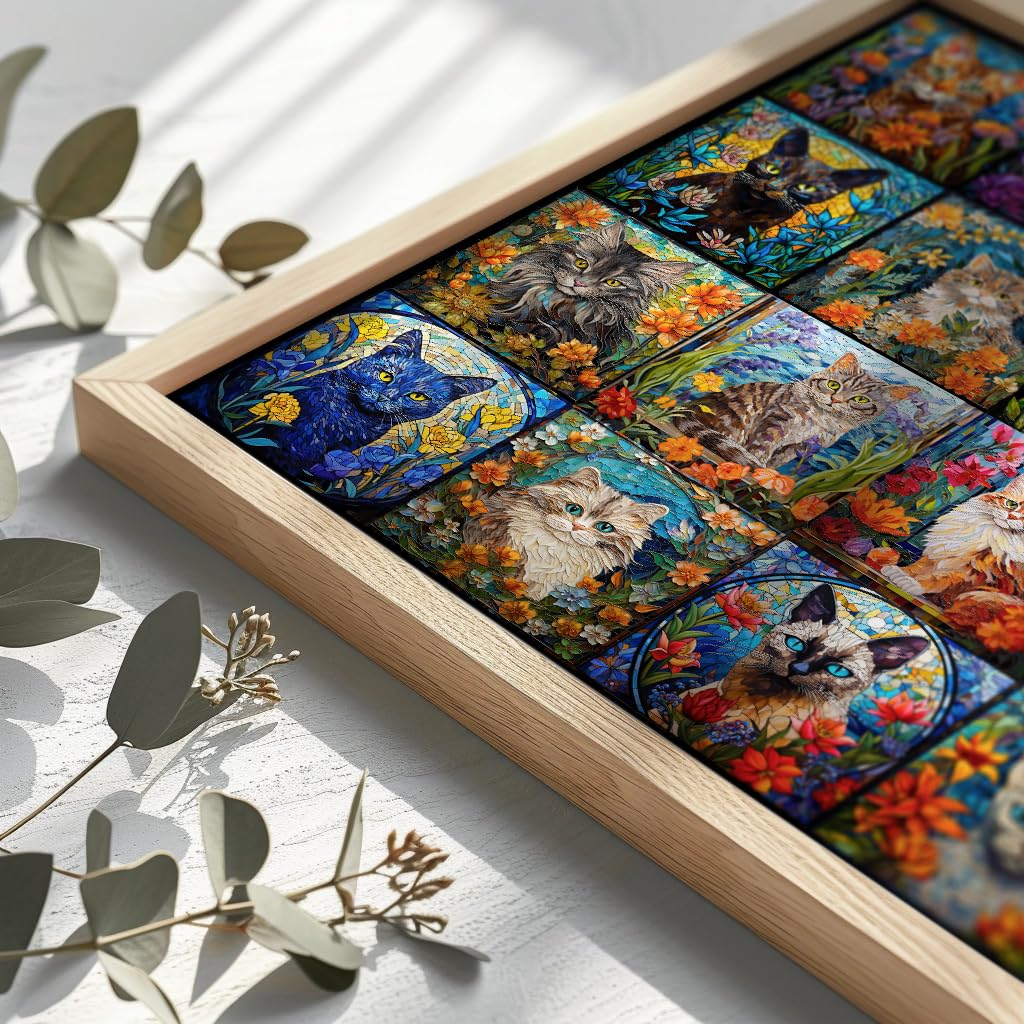 Poster included with Bgraamiens puzzle to preview the finished mosaic