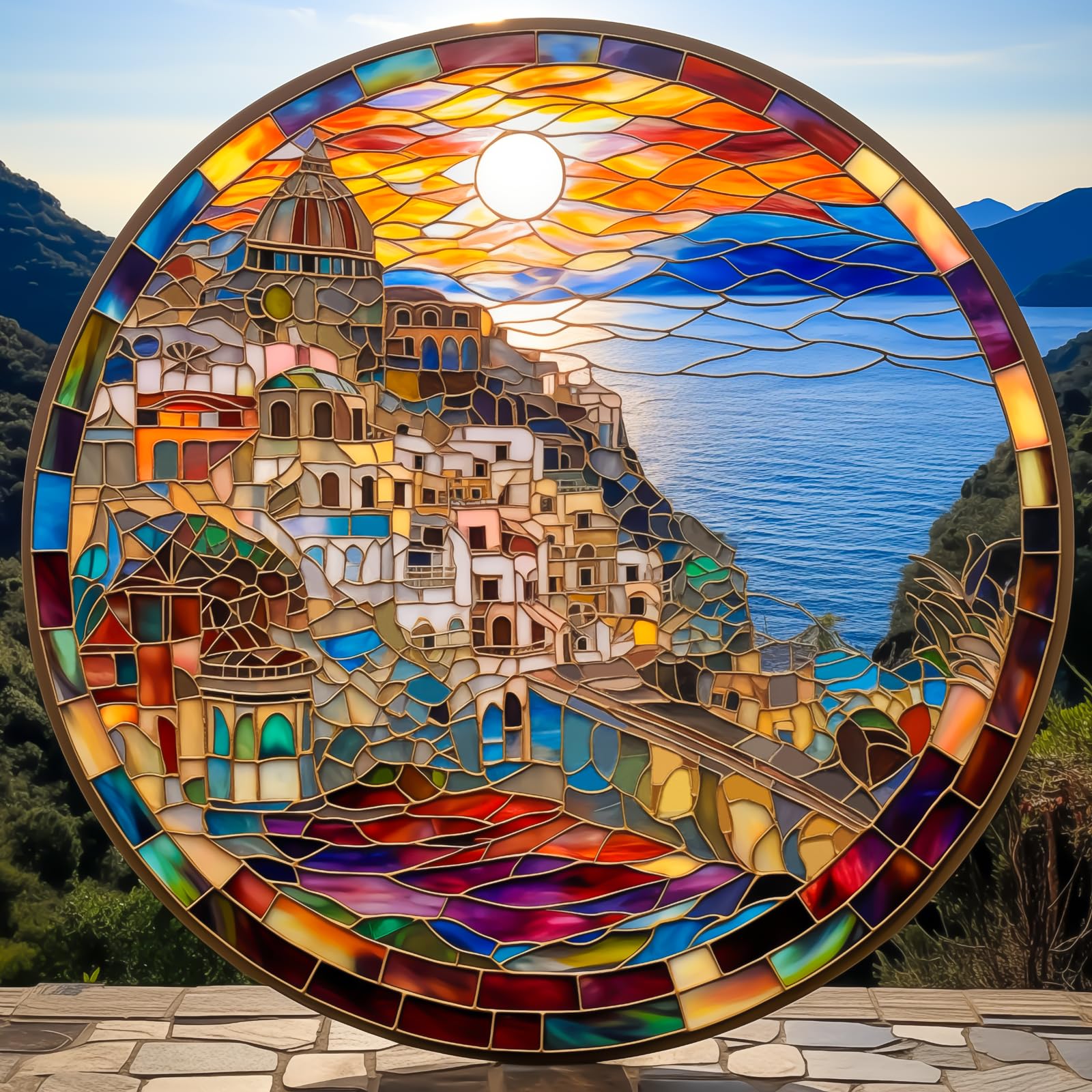 Bgraamiens Cinque Terre Sunset puzzle for immersive, relaxing play.
