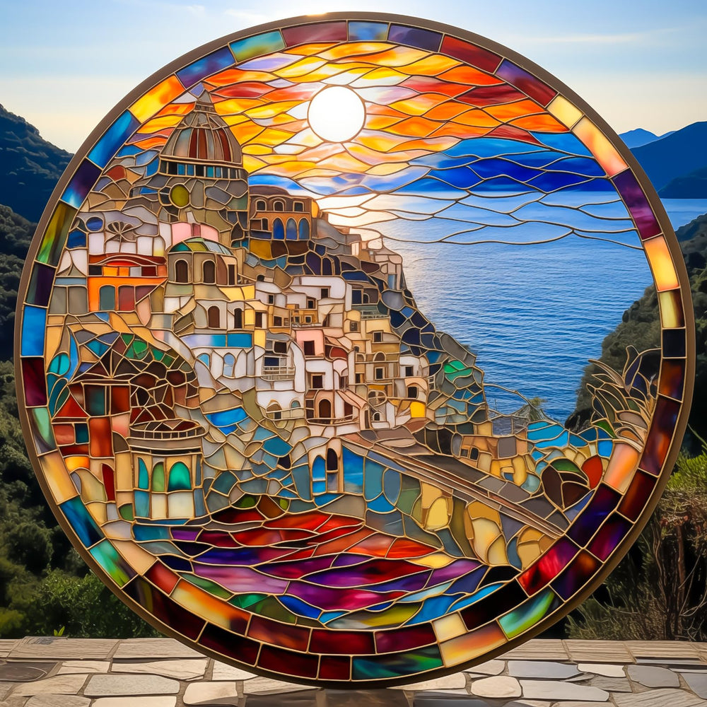 Bgraamiens Cinque Terre Sunset puzzle for immersive, relaxing play.