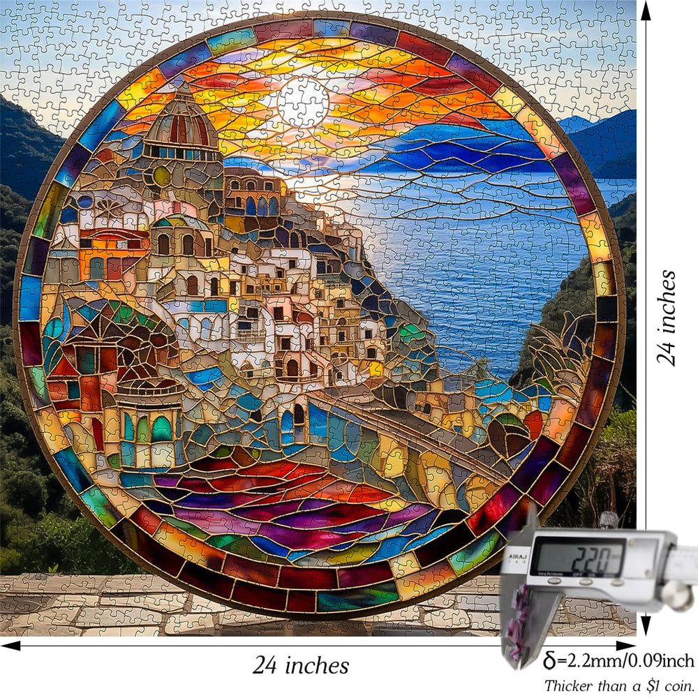 Bgraamiens Cinque Terre colors bring vibrant coast to your table.