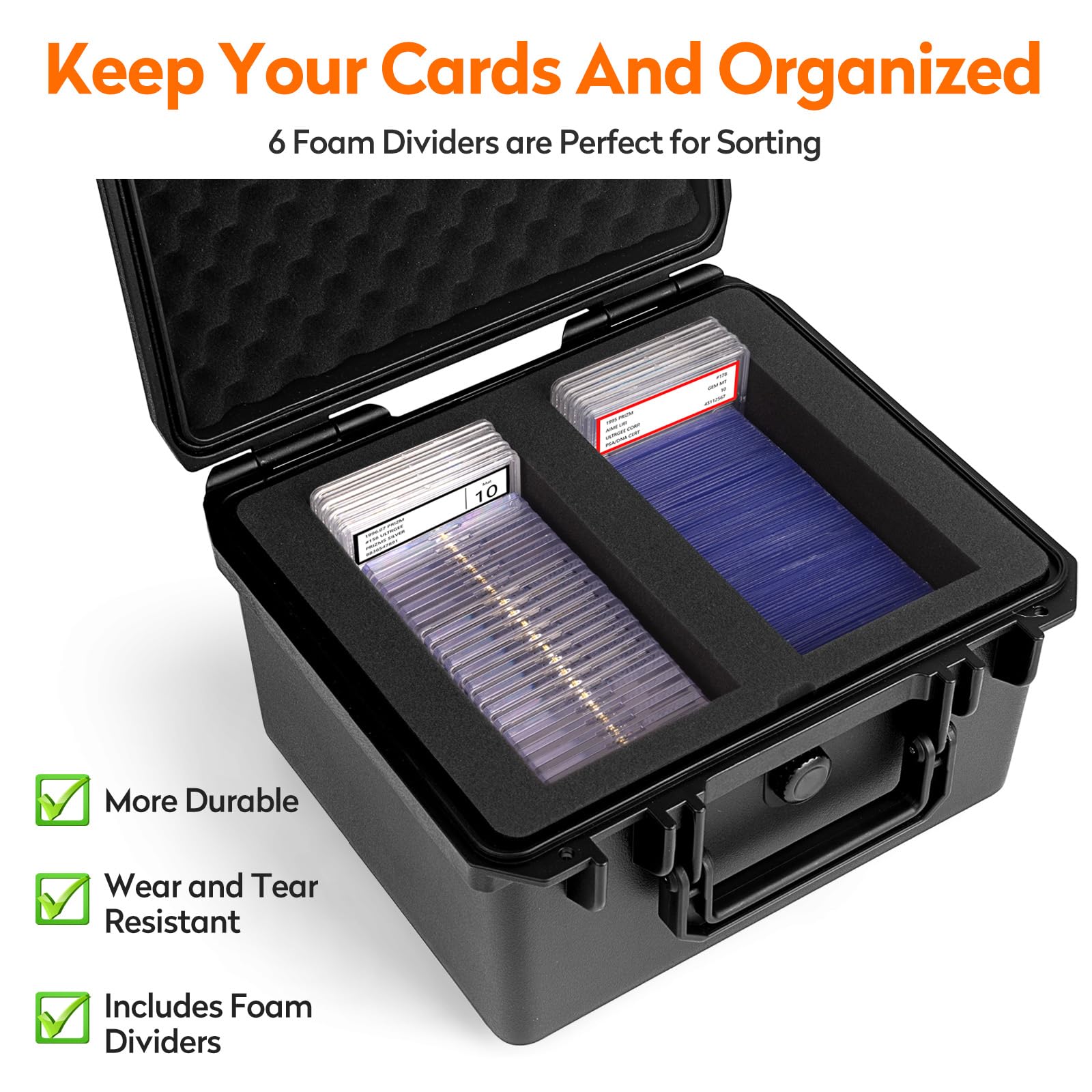 Bheddi Graded Storage Box fits PSA/CSG/SGC slabs with ample capacity.