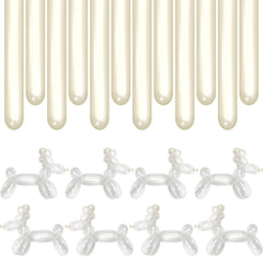 BHUCUTU 400-piece 260Q balloons ready for party decorating and creative shaping.