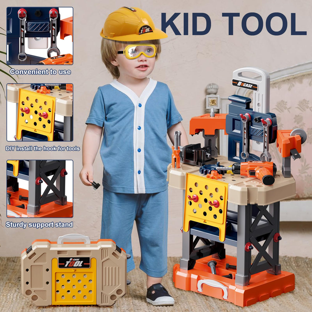 BHYDRY Kids Tool Bench saw for safe pretend building and durability.