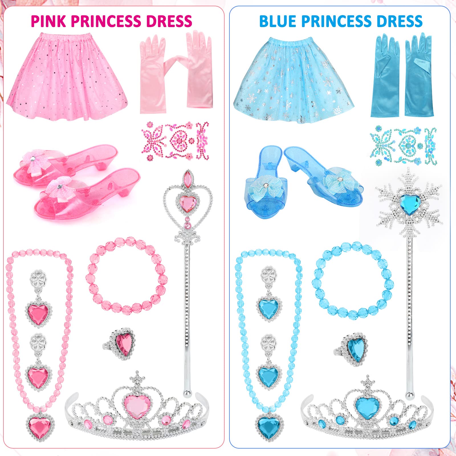 Biange princess skirt with tulle and snowflakes for sparkly storytelling