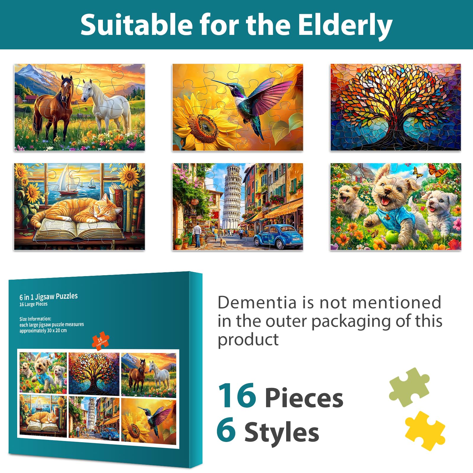 Biarek 6-pack vibrant printing adds color-rich visuals for engagement.