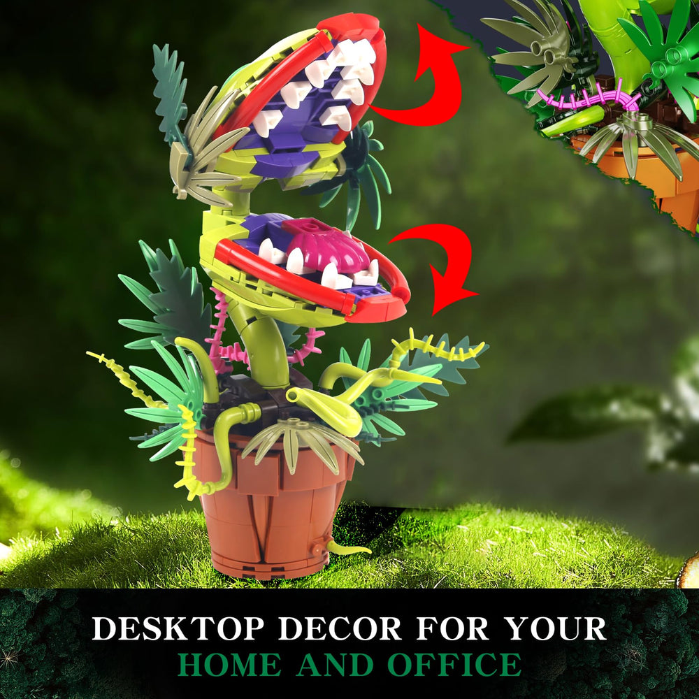 Bibilock Audrey II mouth-open action adds dynamic drama.
