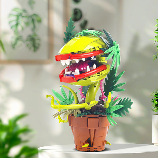 Bibilock cannibal flower decoration display for Halloween shelves.