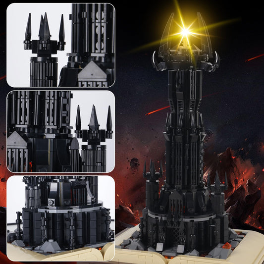 Bibilock Creator architecture dark tower featuring a dramatic rotating light.