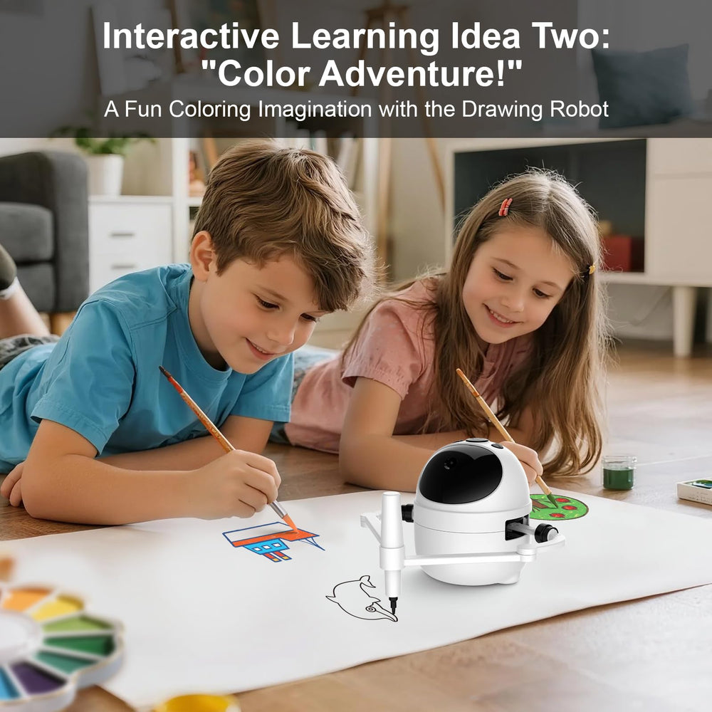 BiBiSi drawing robot with pens powering expressive art moments