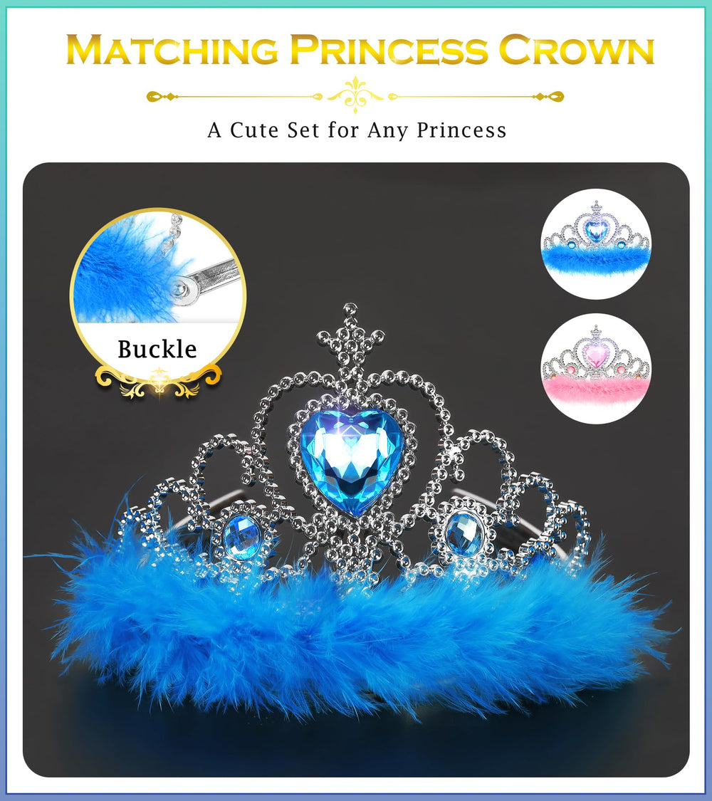 BIBUTY gems on crowns and shoes sparkly accents enhance princess outfits.
