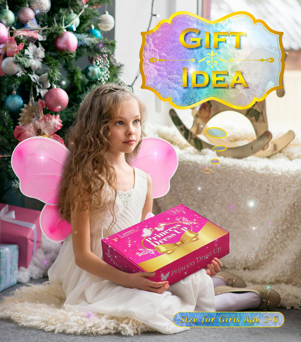 BIBUTY glitter dress worn as a princess costume for twirls