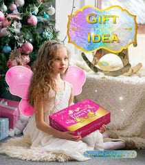 BIBUTY glitter dress worn as a princess costume for twirls