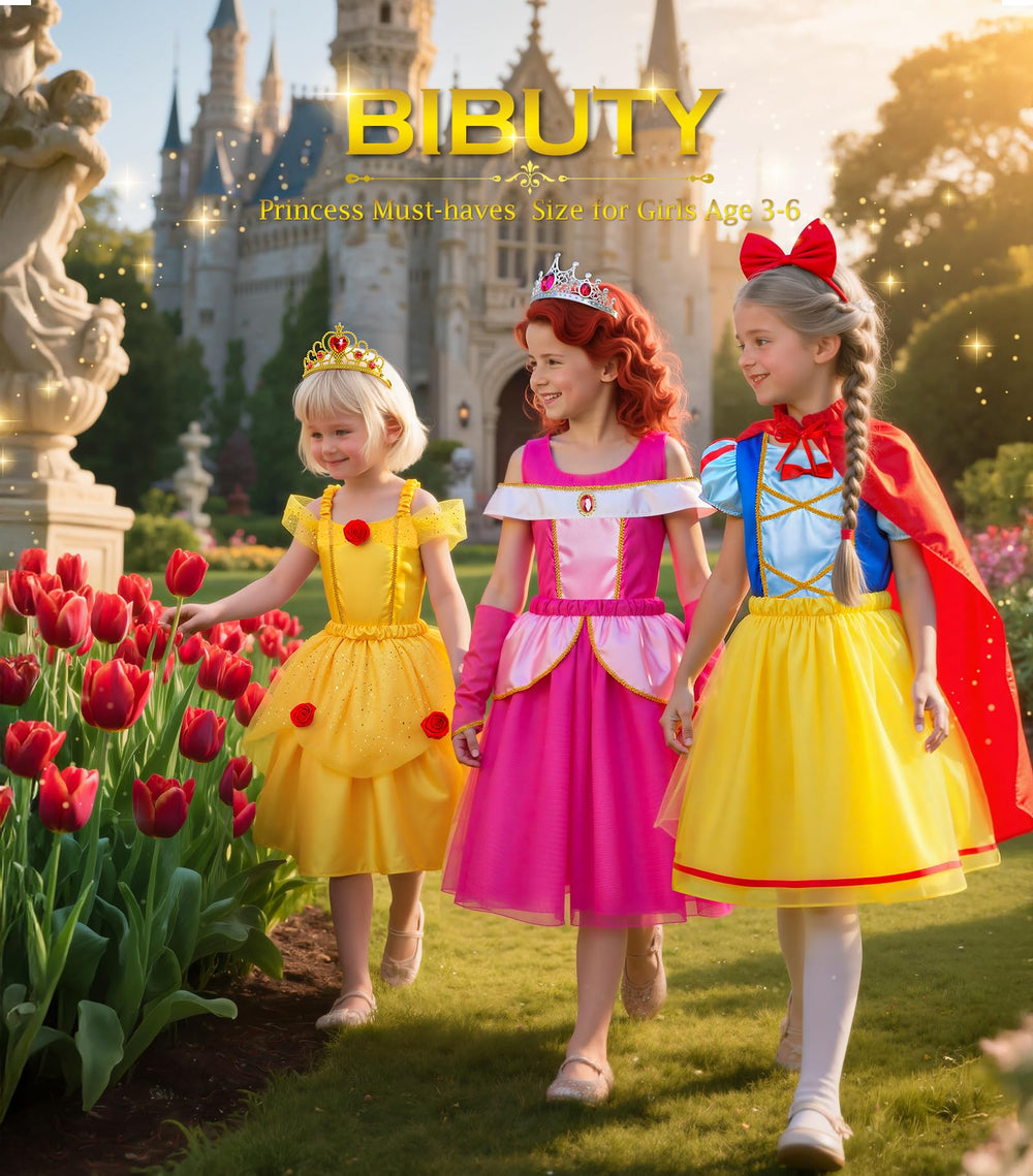 BIBUTY princess cape enhances pretend play with graceful movement.