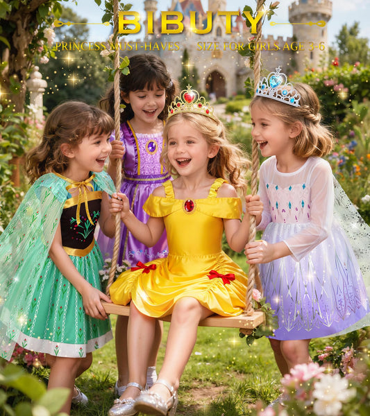 BIBUTY princess crown tiaras for pretend princess outfits