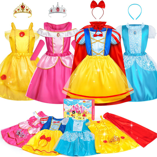 BIBUTY princess dress set box sparks imaginative play for little girls.