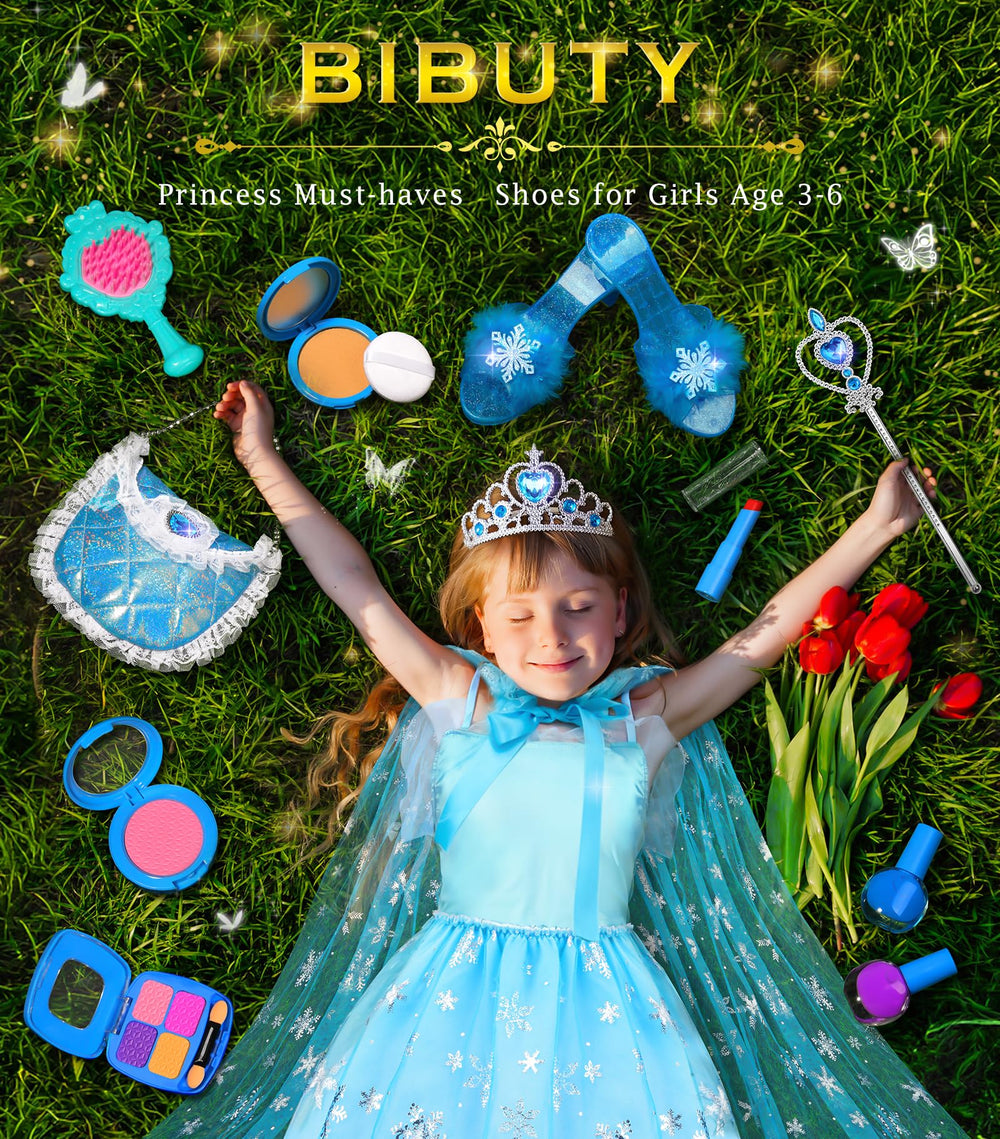 BIBUTY princess dress with cape for creative pretend play