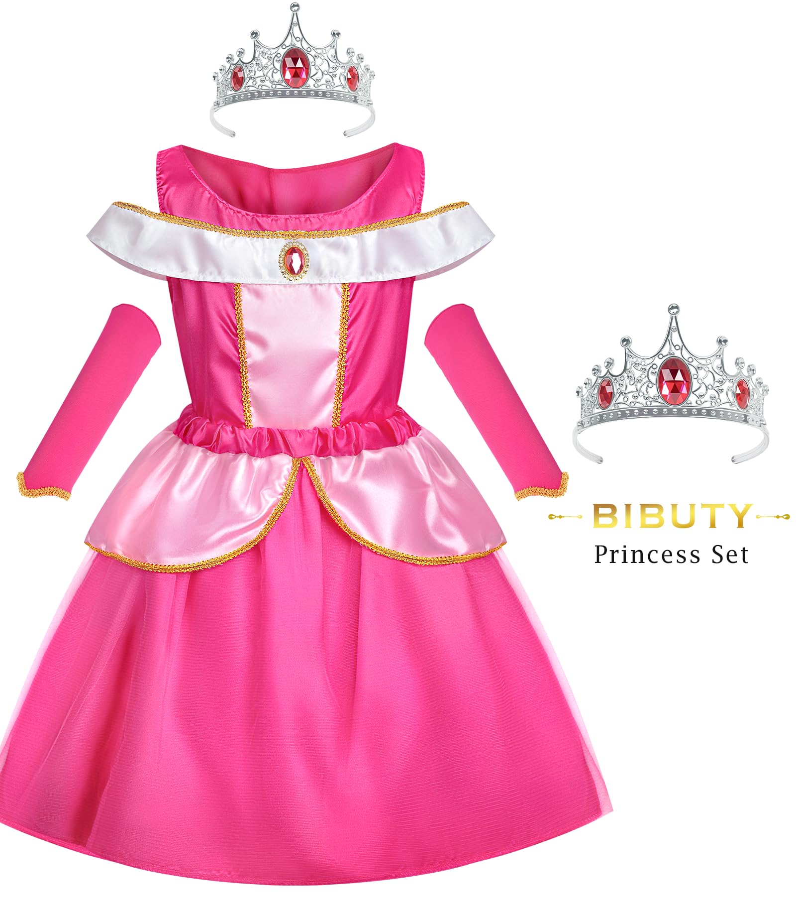 BIBUTY princess headbands set completes outfits for all dress ups.