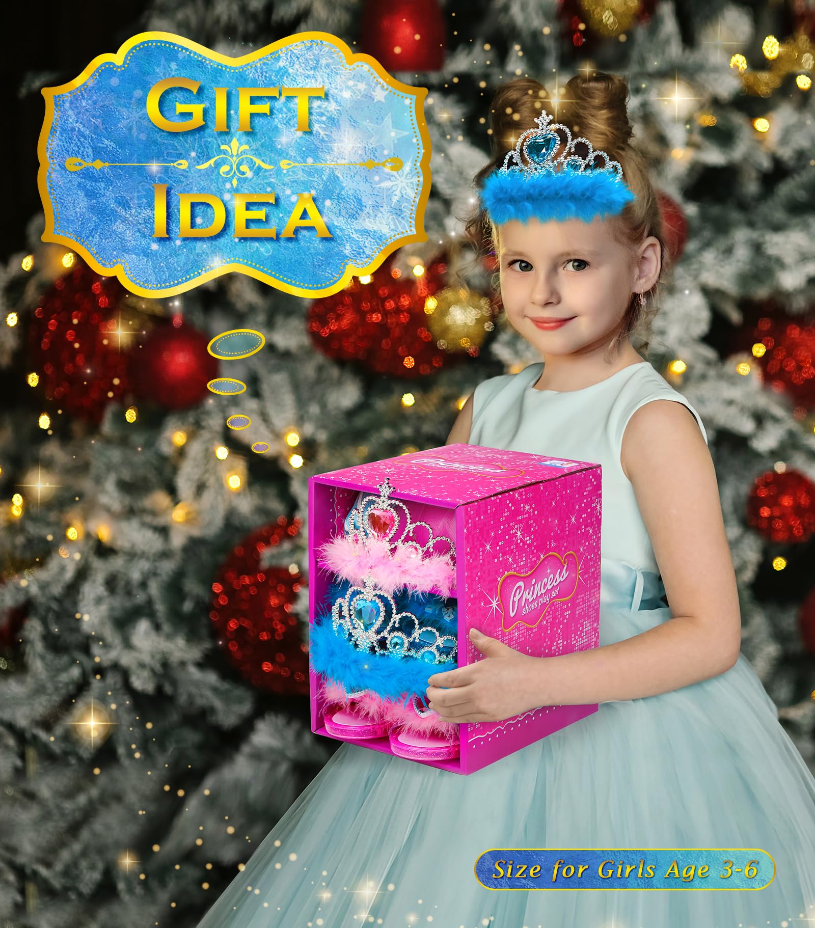 BIBUTY matching dress-up shoes and crowns for safe, stylish pretend play.