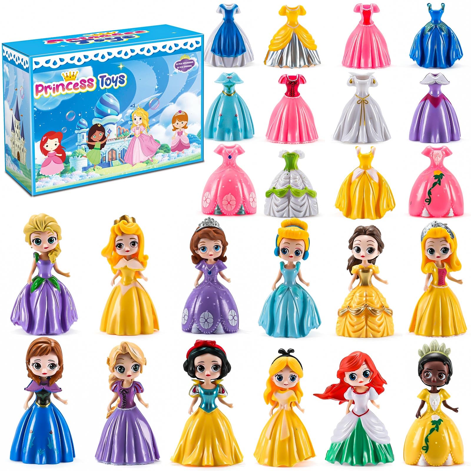 Bicakza Princess Transformable Toy Set promotes creative dress-up play