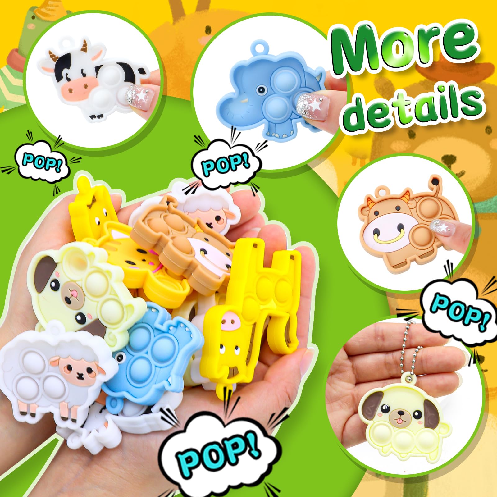 BicMan mini pop keychain classroom-prize ready for kids activities.