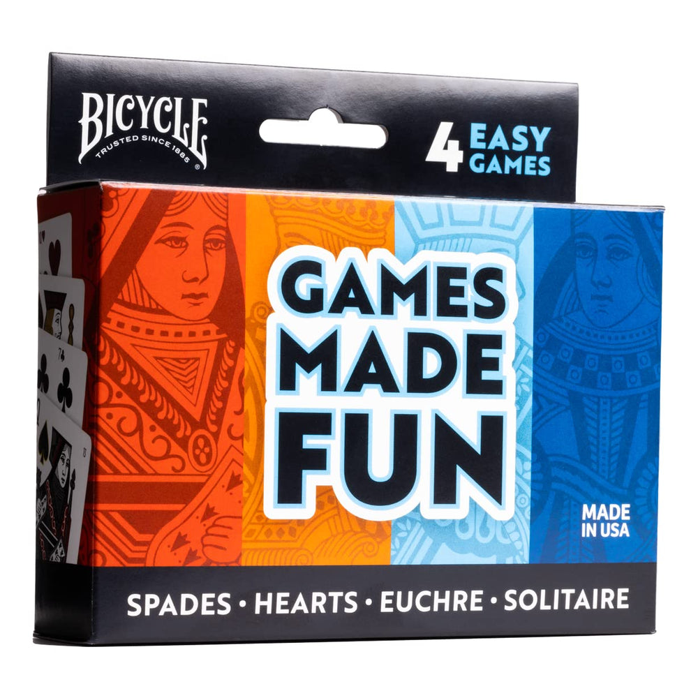 Bicycle 4in1 Euchre deck in hand for quick setup and smooth dealing