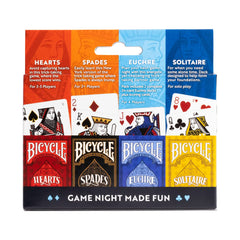 Bicycle 4in1 Hearts deck designed for engaging family-friendly play