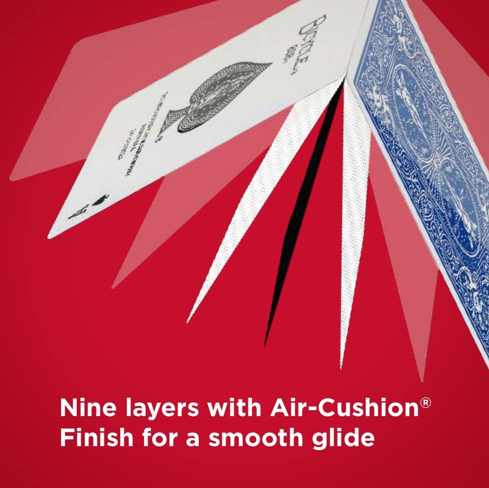Bicycle air-cushion finish cards for easy handling and smooth shuffling