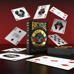Bicycle deck held in hand showing scale and comfortable poker-size handling
