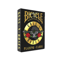 Bicycle deck tuck box front showing black and gold design and collectible appeal