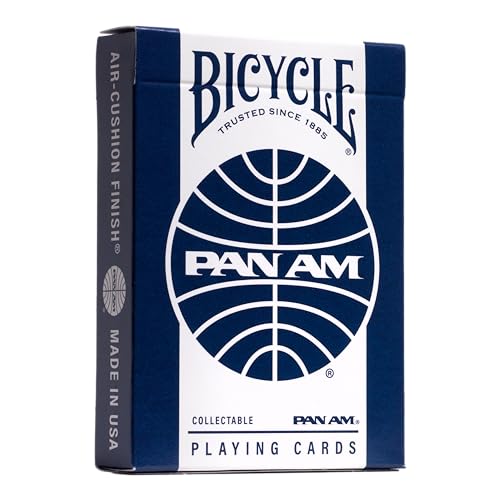 Bicycle Pan Am Air card backs echo the Rider Back design for classic style.