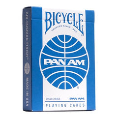 Bicycle Pan Am Air playing cards light blue deck ready for portable play anywhere.