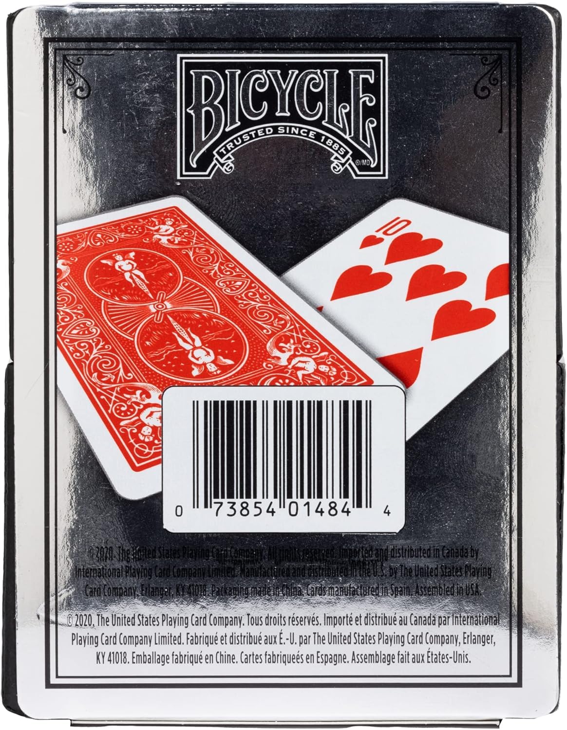 Bicycle Prestige red deck of waterproof cards for clear visibility