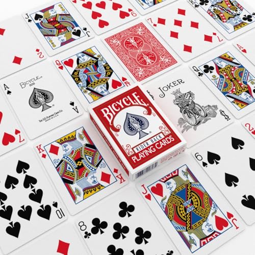Bicycle Rider Back 12-deck bulk pack ideal for family game nights.