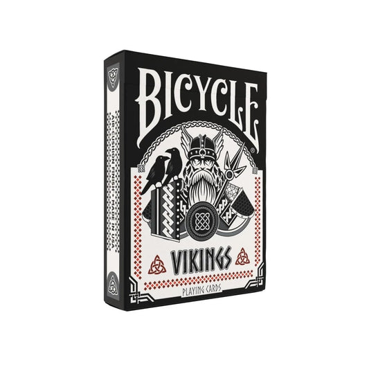Bicycle Vikings deck box Odin detail elevates display for collectors.