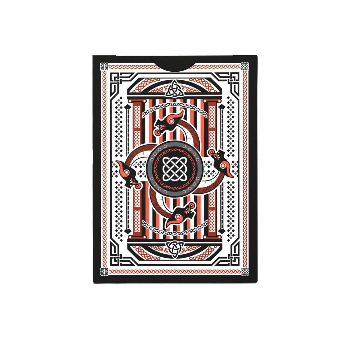 Bicycle Vikings deck court cards artwork enhances gameplay with Norse imagery.
